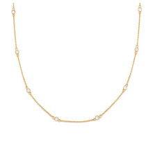 Load image into Gallery viewer, Leah Alexandra Floatess Necklace White CZ
