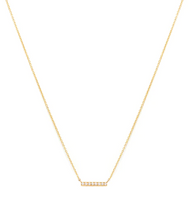 Load image into Gallery viewer, Leah Alexandra Pave Bar Necklace
