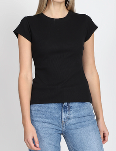 Brunette the Label Fitted Ribbed Tee