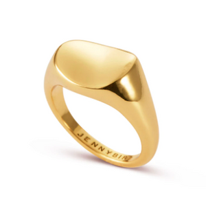 Jenny Bird Dee Signet Ring Gold