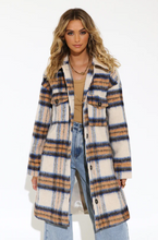 Load image into Gallery viewer, Madison The Label Houston Plaid Coat
