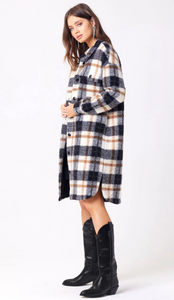 Saltwater Luxe Nolin Jacket Natural Plaid