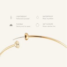 Load image into Gallery viewer, Jenny Bird Icon Hoops Small Gold

