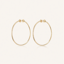 Load image into Gallery viewer, Jenny Bird Icon Hoops Medium Gold
