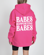 Load image into Gallery viewer, Brunette the Label Big Sister Hoodie Fuchsia
