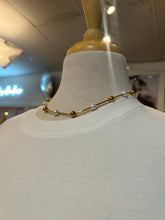 Load image into Gallery viewer, Jenny Bird Nova Necklace Pearl and Gold Ball
