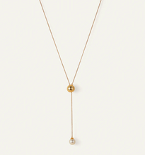 Load image into Gallery viewer, Jenny Bird Nova Convertible Lariat Necklace Gold
