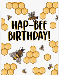 Hap-Bee Birthday - Greeting Card