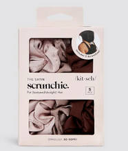 Load image into Gallery viewer, Kitsch Satin Sleep Scrunchies 5pc
