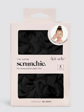 Load image into Gallery viewer, Kitsch Satin Sleep Scrunchies 5pc
