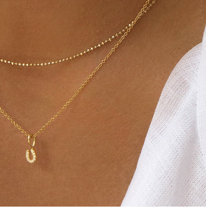 Leah Alexandra Tiny Horseshoe Necklace Gold