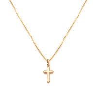 Load image into Gallery viewer, Leah Alexandra Gold Cross Necklace
