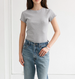 Brunette the Label Fitted Ribbed Tee