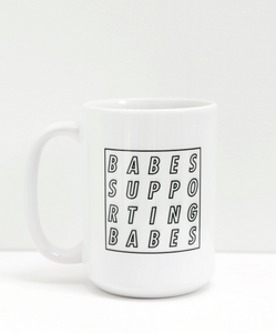 Brunette the Label Mug Supporting Babes Cube Black