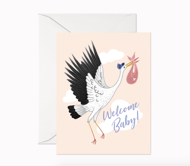 Welcome Baby! Stork Card