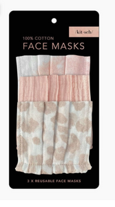 Kitsch Cotton Face Masks 3-Pack