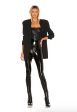 Load image into Gallery viewer, Molly Bracken Shiny Faux Leather Leggings Black
