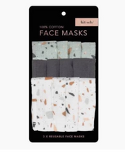 Load image into Gallery viewer, Kitsch Cotton Face Masks 3-Pack

