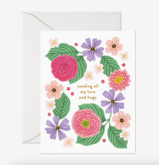 Sending Love and Hugs Greeting Card